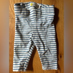 Baby Boden Blue and White Striped Leggings